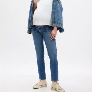 Gap Maternity Inset Panel Girlfriend Jeans